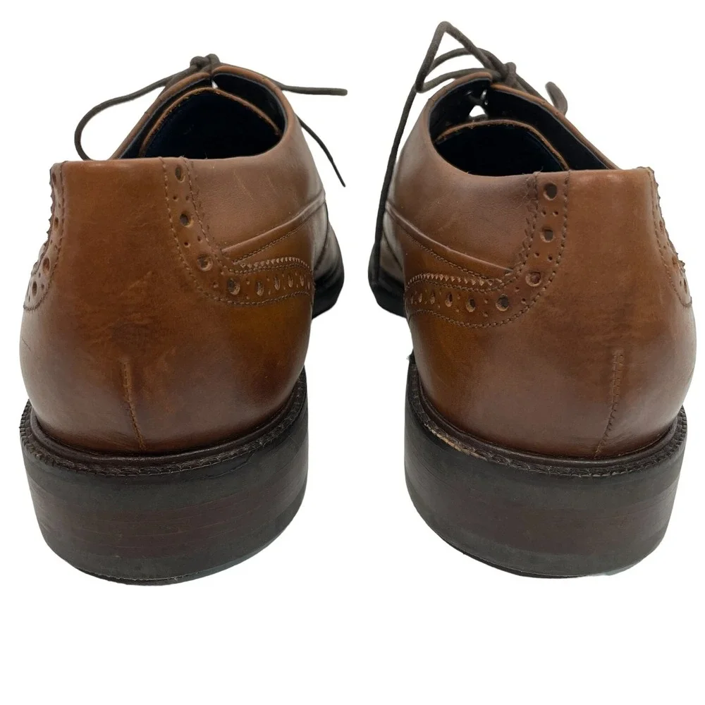 Cole Haan Grandseries Wing Tip Oxford Dress Shoe Mens 11.5 Leather Brown C31500